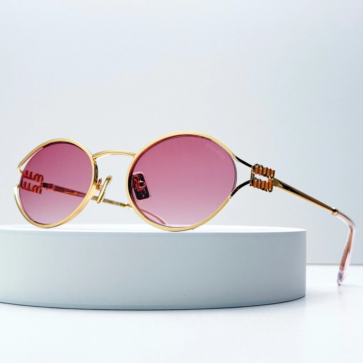 Blue Round Miu Miu Sunglasses for Women for sale | eBay