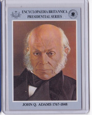 1991 Ottenheimer Encyclopaedia Britannica JOHN QUINCY ADAMS CARD ID3