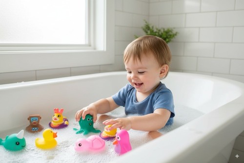 12er-Pack Kinder Baby Badespielzeug verschiedene Tierfiguren Badezimmer Spiele Spaß UK - Bild 2 von 8