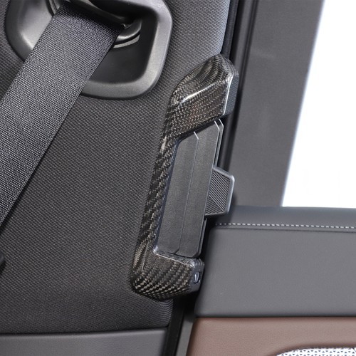 Real Carbon Fiber B Pillar Air Outlet Vent Cover Trim For BMW 7 Series G70 2023+ - Foto 9 di 14