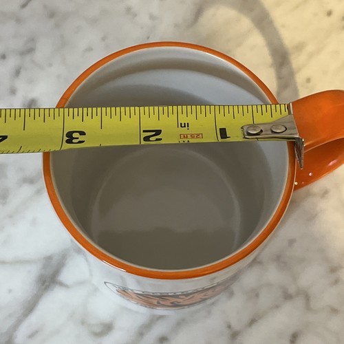 M Ware Kaffeetasse weiß orange Tiger East Central University Ada Oklahoma Becher - Bild 10 von 11