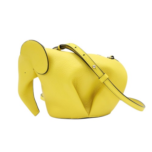 LOEWE Shoulder Bag Calfskin Yellow 199.30.M93