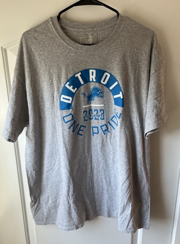 Nike Detroit Lions Herren XL T-Shirt 2023 NFC North Champs NFL Football grau