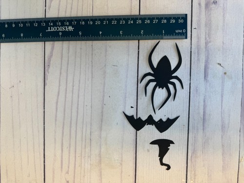 150 Pcs Halloween Bat Spider Witch Hat Shaped Paper Cutouts Scrapbook Party - Picture 10 of 11