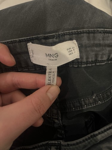Mango MNG denim Elektra Tencel grey skinny jeans size EUR 40 soft women - Picture 5 of 6