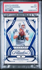 2024 Panini Flawless Peyton Manning #91 Sapphire 10/15 PSA 8