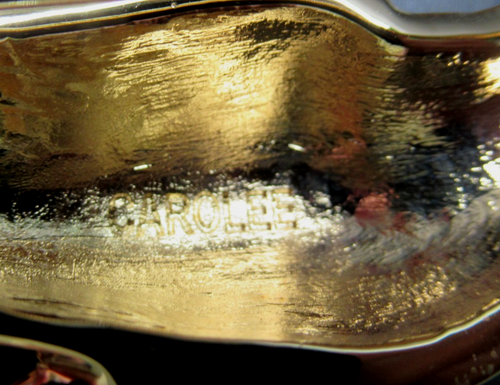 CAROLEE Enamel Rhinestone Blue Green Peacock Brooch From BLOOMINGDALES In Box! - Picture 6 of 6