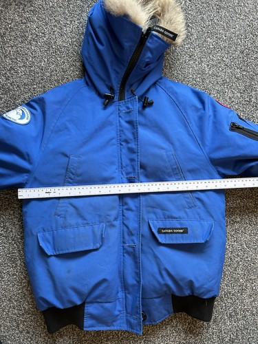 Canada Goose 7999LPB Chilliwack PBI Polar Bears Blue Parka Large L Fur Womens - Picture 14 of 18
