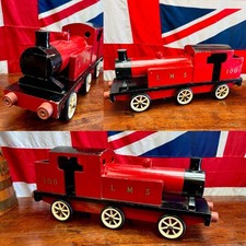 Superb Hand Crafted Scratch Built Pull along LMS Steam Train Toy c.1950-60’s