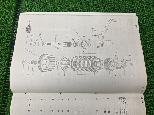 APRILIA Genuine Used Motorcycle Parts List Dellorto Excavator 127LC IV-87 3221 - Picture 3 of 5