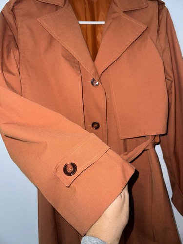 Vintage 70’s Orange Trenchcoat - Bild 4 von 10