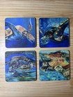 Sea Turtle Colorful Ocean Designer Coasters Set of 4