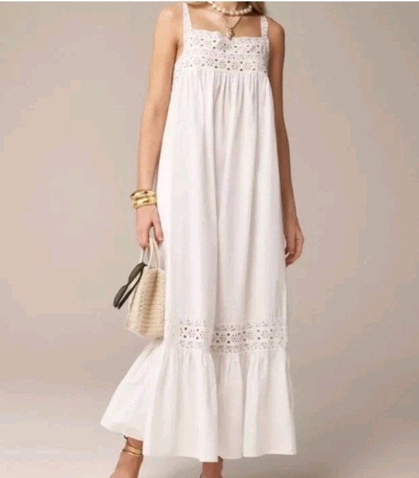 fitted lace wedding dress J.crew Spaghetti-strap cha-cha maxi dress – Pit-a-Pats.com main image 1