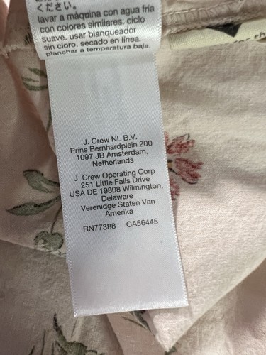 Madewell Mini Abito Donna Rosa Floreale Pin-tuck Manica a Sbuffo Taglia Media - Foto 10 di 11