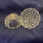 PEAR Shape Trinket Box LEAD CRYSTAL Made in Romania 4" Tall, Diamond Cut Shape — photo 6