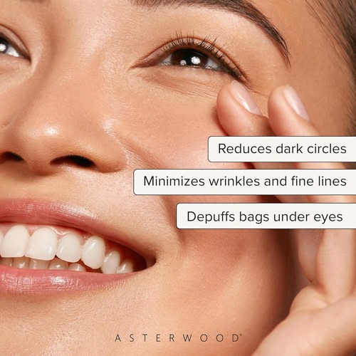 Asterwood Hyaluronic Acid Eye Serum - Reduces Undereye Bags, Wrinkles, EXP 06/27 - Picture 2 of 6