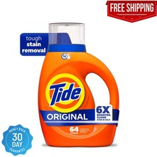 Tide Laundry Detergent Liquid with 6X Boosted Cleaning Power, Original, 100 Oz 0.04 per gallon