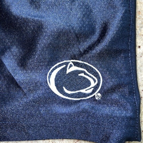 Penn State Nittany Lions Retro Dazzle Shorts Herren XL Taille Navy Blau Glänzend Logo - Bild 2 von 6