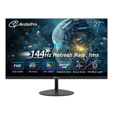 ArcticPro 27” Gaming Monitor – 144Hz, 1ms, IPS, FHD 1080p, Adaptive Sync Tested