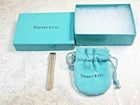 Tiffany & Co. 14KT 585 Gold & Sterling Silver 925 Tie Pin Clip Bar Money Clip