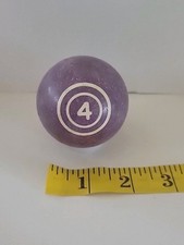 Vintage No. 4 Solid Purple Pool Ball Billiard 2" Replacement F 