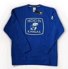 ADIDAS Kansas Jayhawks Sweatshirt Crewneck Henco En Kansas Size XL
