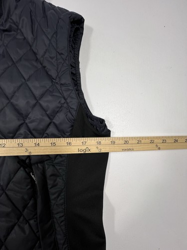 MARMOT Womens M Gray Black Quilted Puffer Vest Full Zip Softshell Panels Outdoor - Picture 10 of 12