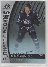 2017 SP Game Used Authentic Rookies Rainbow /221 Brendan Lemieux #109 Rookie RC