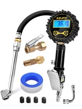 Digital Tire Inflator with Pressure Gauge, 200 PSI (0.1 Res) W/Led Flashlight, H