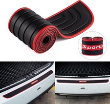 Car Rear Bumper Protector, 41inch x3.5inch Car/SUV Universal Black-White-Sport