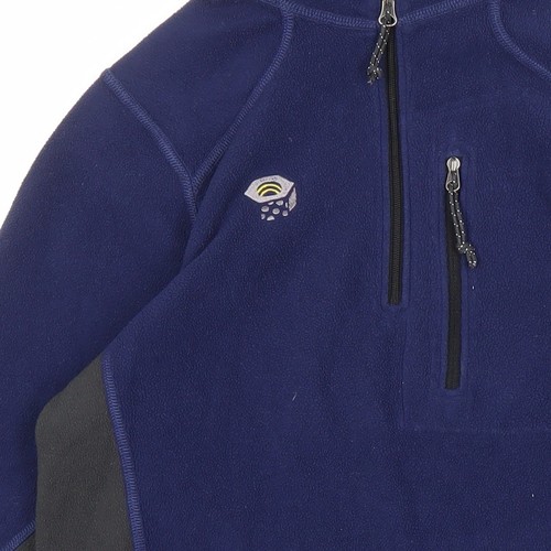 Mountain Hard Wear Men's Blue Fleece Pullover, S, 1/2 Zip - Picture 10 of 12