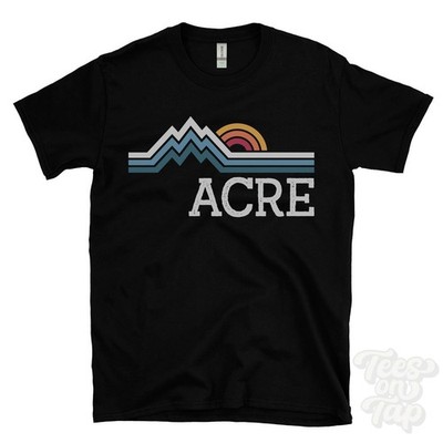 ACRE RETRO LOGO PARODIE T-SHIRT lancashire rising bridge borough of rossendale