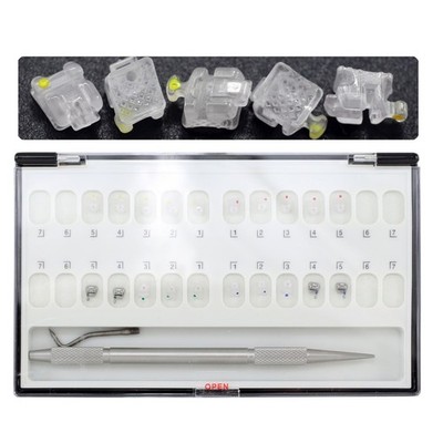 5 *Orthodontic Self Ligating Ceramic Brackets Braces MBT 022 Ormco Damon Clear