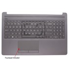 PALMREST COVER TOUCHPAD FOR HP 15-DA 15-DB 250 255 G7 UK KEYBOARD BLACK