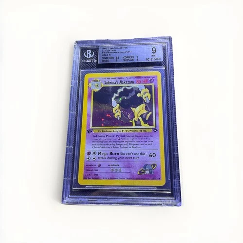 Sabrina's Alakazam Gym Challenge 1st Edition Holo BGS 9 Pokémon Card 16/132