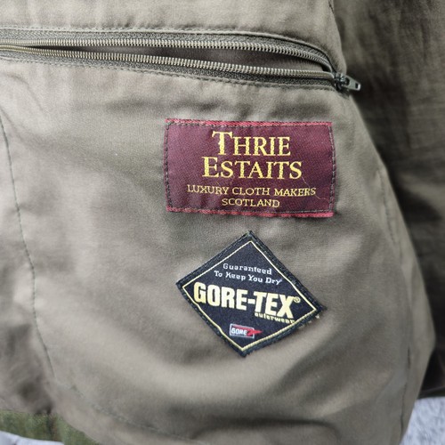 Laksen Schießjacke Herren XL grün Tweed Thrie Estaits 100% Wolle Goretex - Bild 12 von 20
