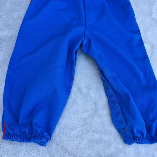 Vintage Walt Disney Winnie The Pooh Blue USA Medium 20-25 Lbs 12-18 Mth Overall - Picture 7 of 14