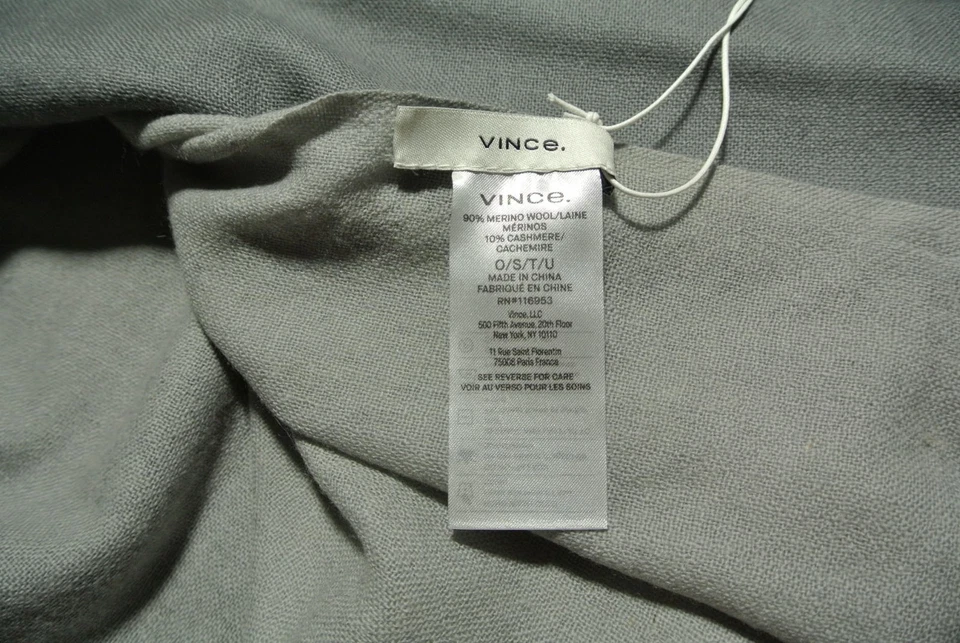 NEW, Vince Lightweight Cashmere Scarf in Grey Ombre O/S #SC04 - Image 3 of 4