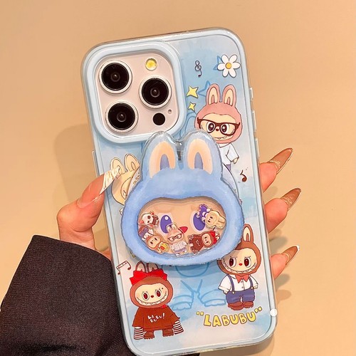 Labubu MagSafe Phone Case For iPhone 11 12 13 14 15Plus 16Pro Max+3d Toy Holder - Picture 4 of 4