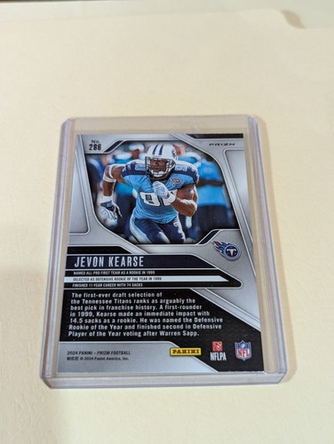 2024 Panini Prizm - Jevon Kearse Neon Green Prizm #286 Titans - Picture 2 of 3