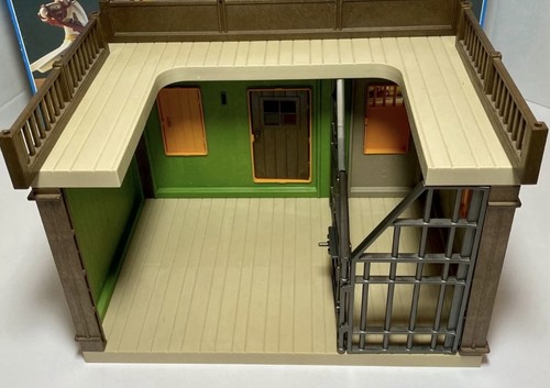 Playmobil 3786 Western Sheriffs Office Jail Set - Cowboys- Complete Retired 1994 - Picture 8 of 12