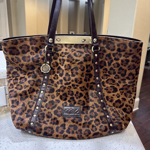 Patricia Nash Leopard Print Tote Handbag – F