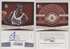 2013 Panini Timeless Treasures Validating Marks Sapphire /49 Ekpe Udoh #22 Auto