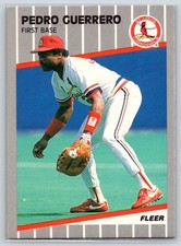1989 Fleer #451 Pedro Guerrero