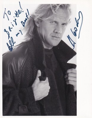 Alexander Godunov Original Autograph on Large Photo