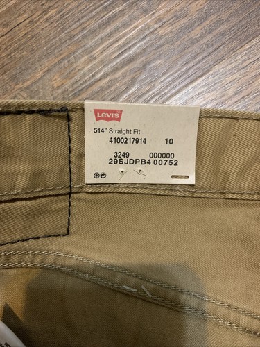 NEU Levis Jeans Herren 34 x 30 braun Denim Hose 514 schmal gerade weißes Etikett - Bild 8 von 14