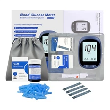 Blood Sugar Meter Glucose Monitor Testing Kit No Coding Glucometer Non-invasive