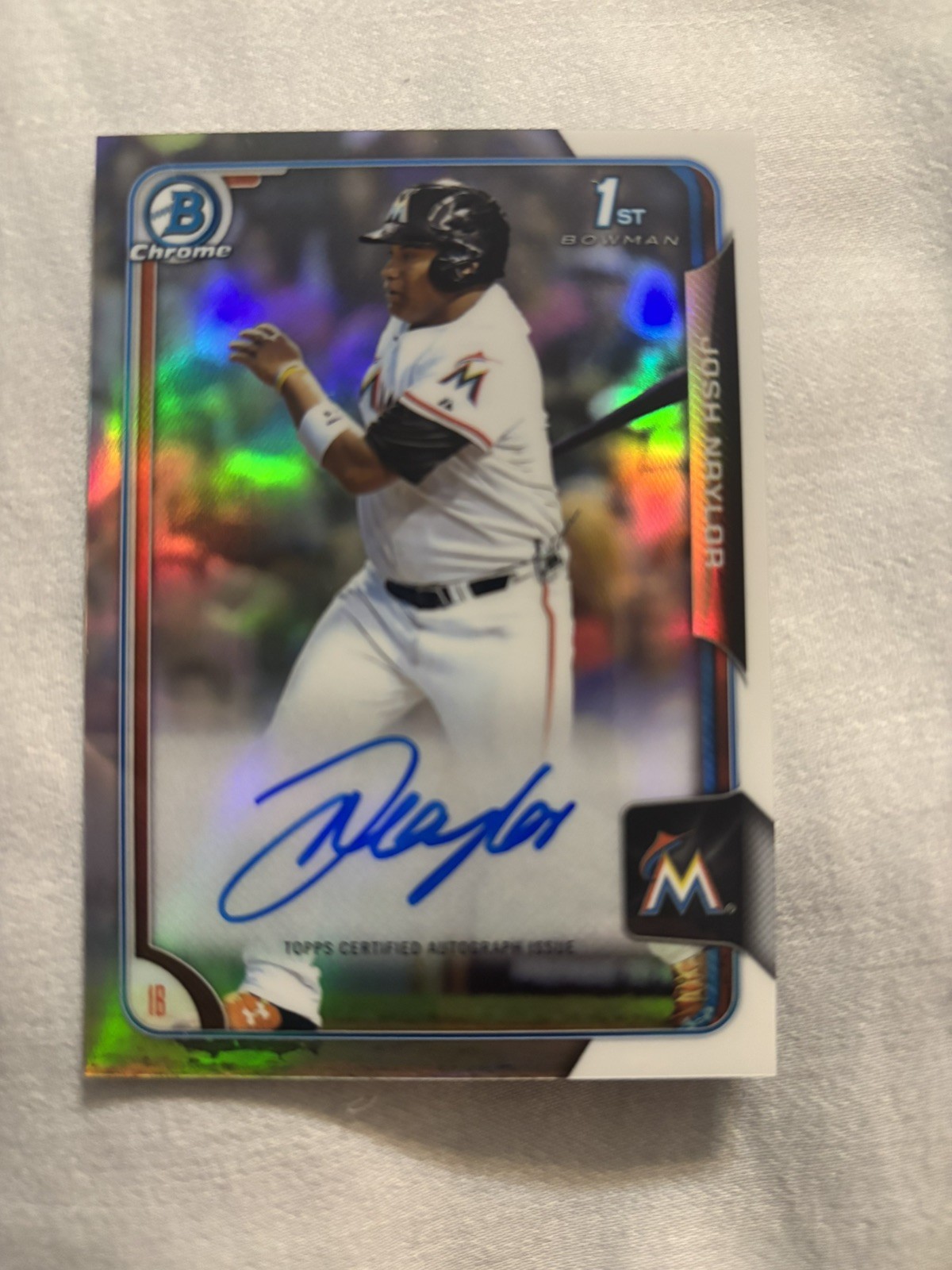 Josh Naylor Auto Refractor - 2015 Bowman Draft Chrome - 1st Bowman #BCA-JN