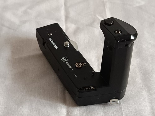 1980er Jahre - Olympus OM Winder 1 Motor Made in Japan