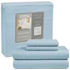 Hypoallergenic King Size Sheets Set, 4 Piece Luxury Egyptian Cotton Collection